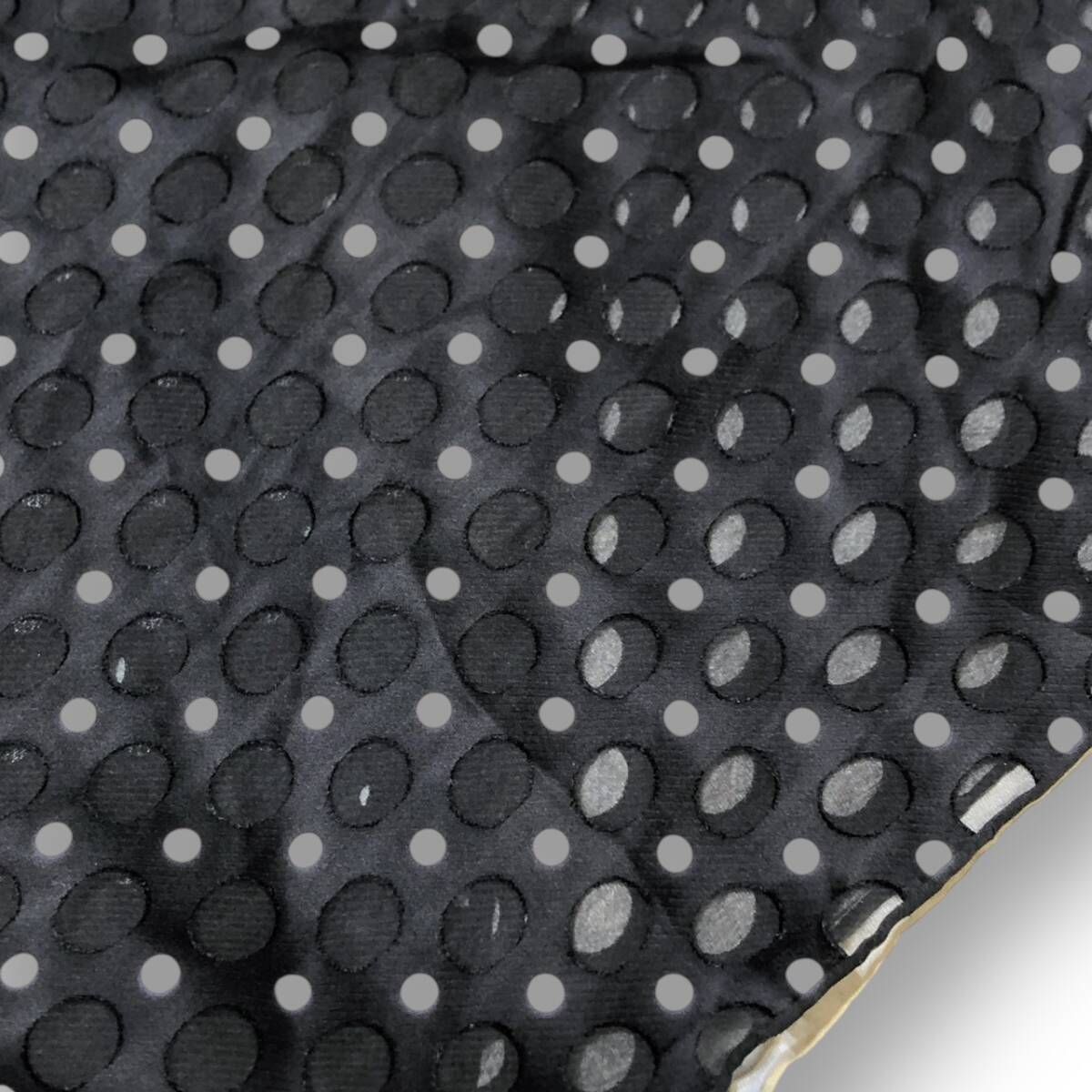 80's archive YOHJI YAMAMOTO FEMME dot silk stallドット柄シルク