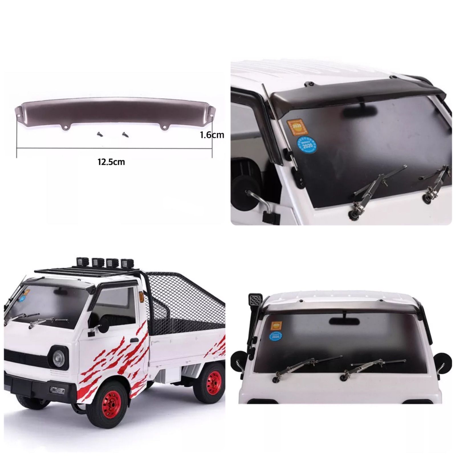WPL D12 フロントサンバイザー 軽トラ ラジコン スズキ キャリー