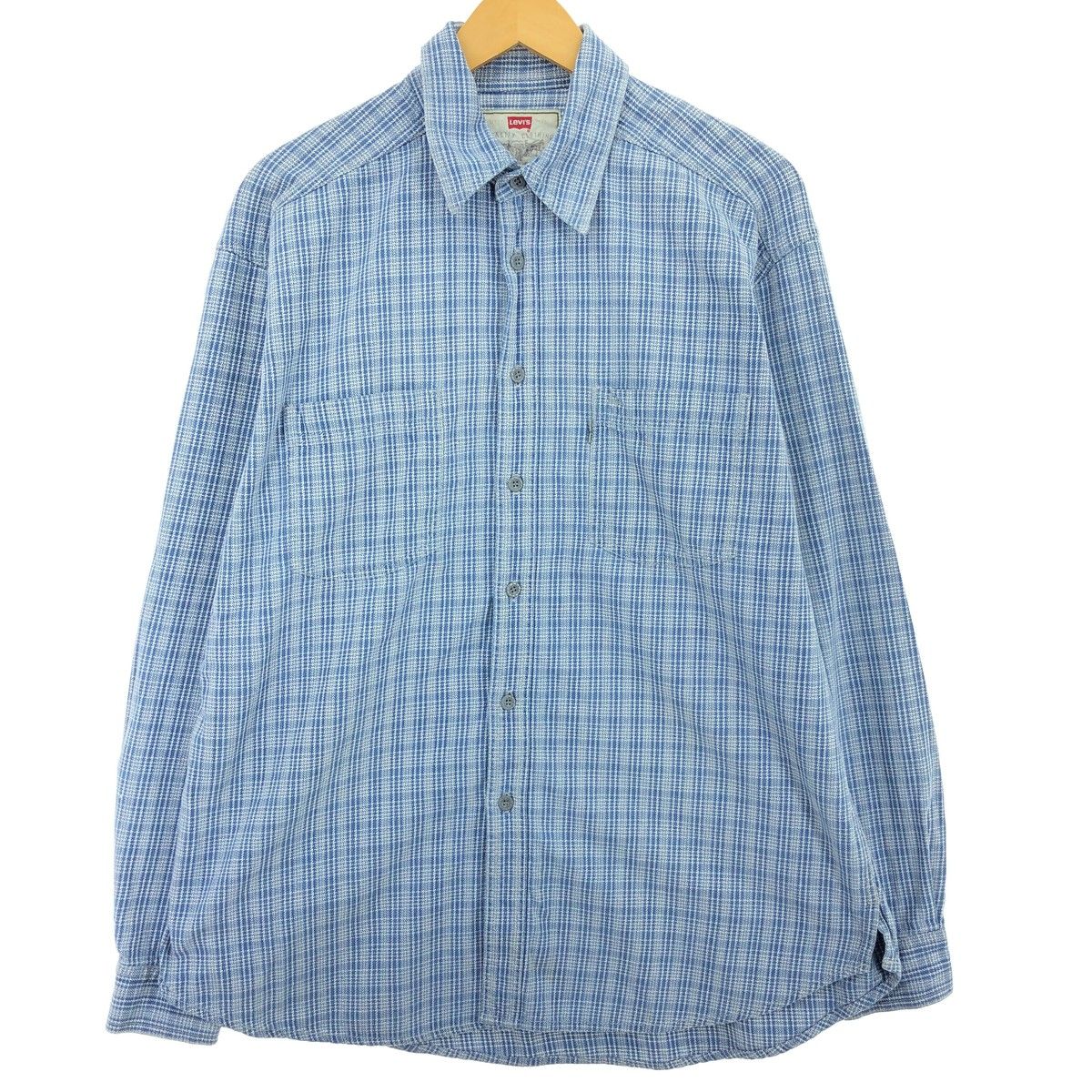 古着 90年代 リーバイス Levi's 長袖 コットンチェックシャツ メンズL ヴィンテージ/eaa409478