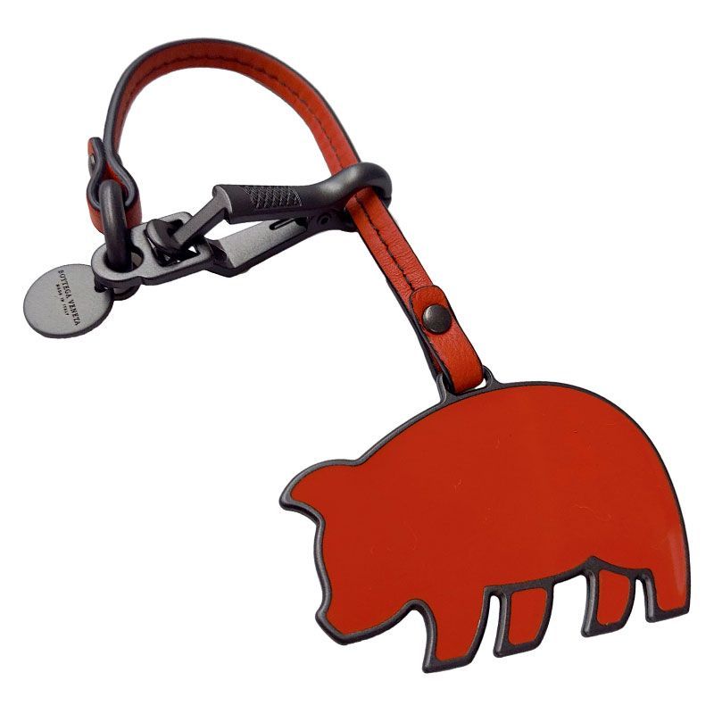 未使用　BOTTEGA VENETA　ブタ　エナメル　バッグチャーム BOTTEGA VENETA/ボッテガヴェネタ 新品・ アウトレット ブタ エナメル