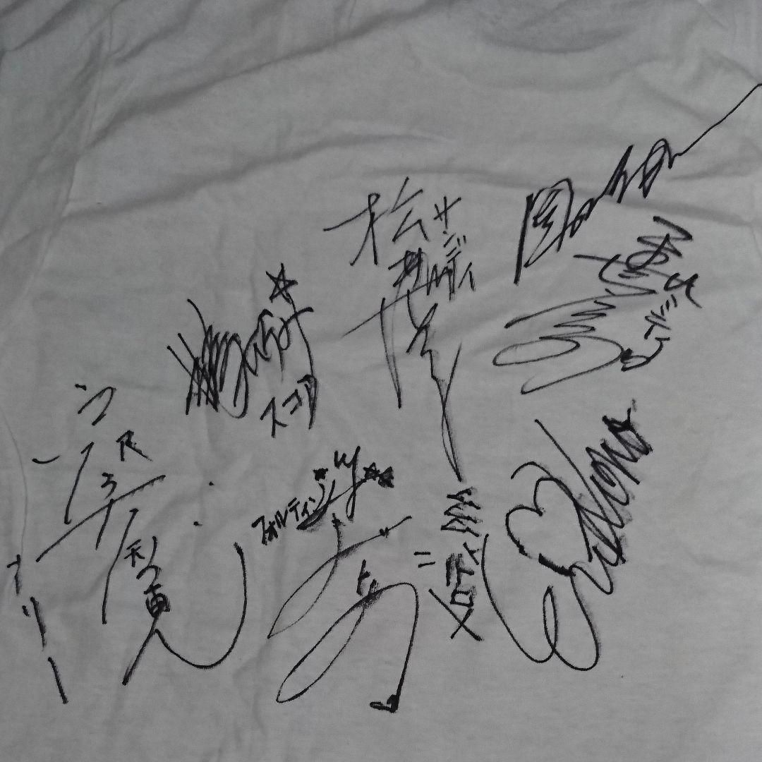 ガルフォース地球章 声優さん鶴ひろみさん他寄せ書きサインTシャツ（1