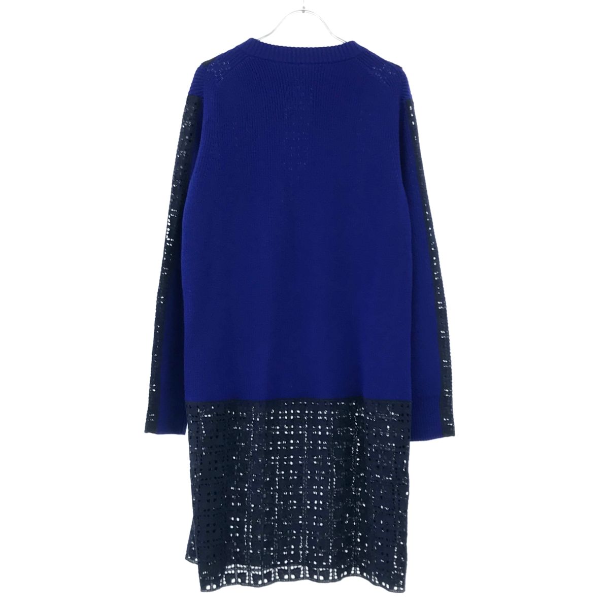 sacai luck サカイラック 15AW ニットワンピース 15AWLU1031 ブルー 2 