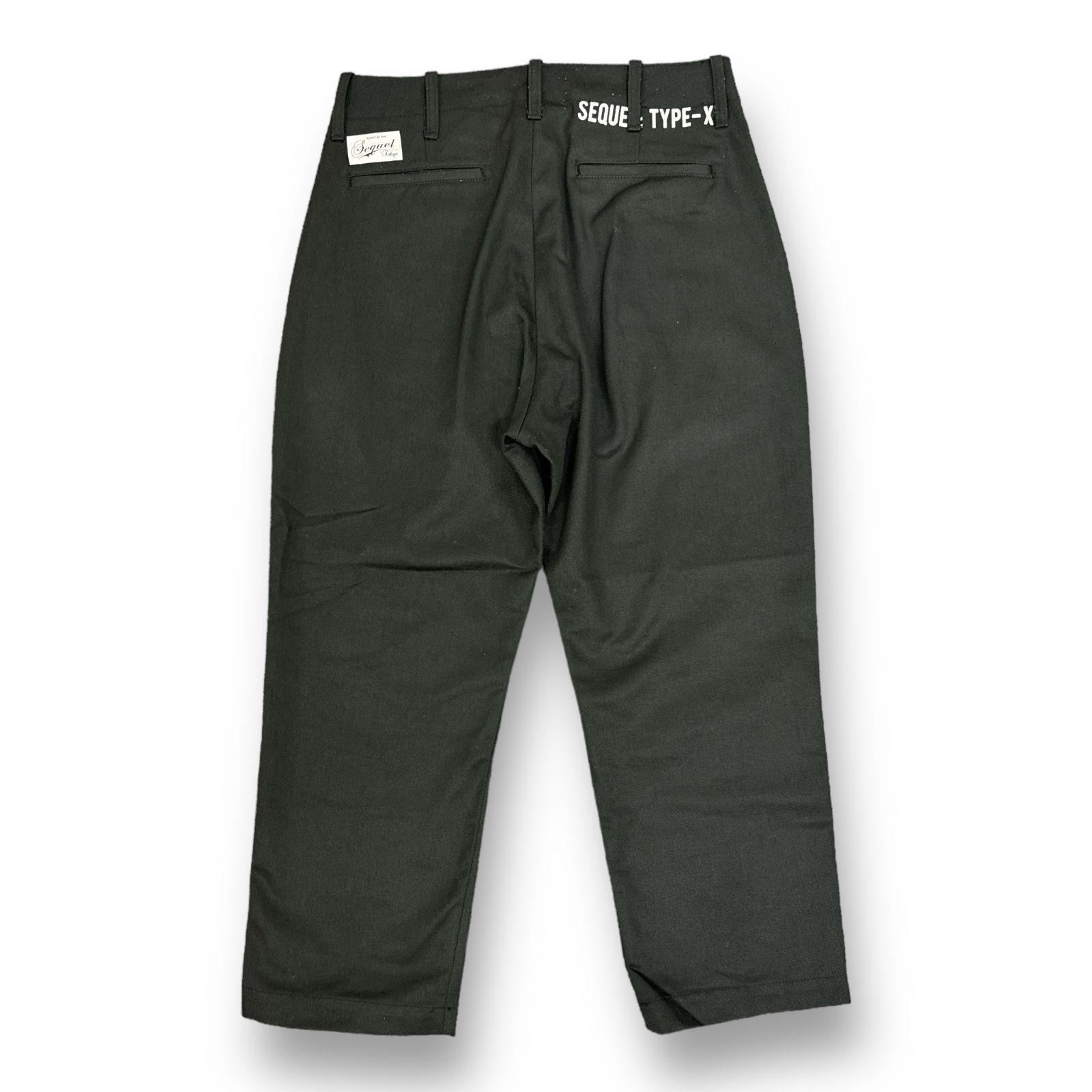 定価36300円 SEQUEL 23AW CHINO PANTS TYPE-XF チノパン トラウザー シークエル ブラック S  SQ-23AW-PT-01 64983A