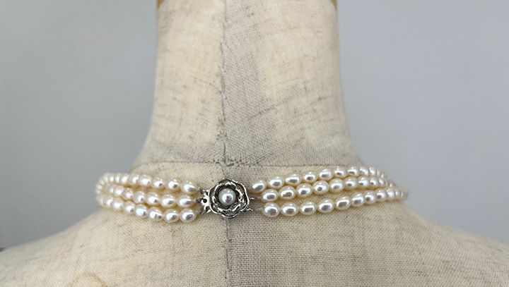 ３連チョーカー ネックレス⑤