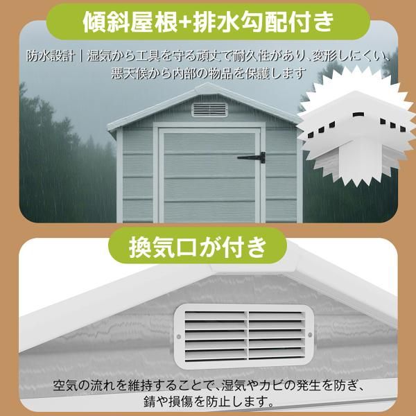 大型樹脂製物置 屋外倉庫