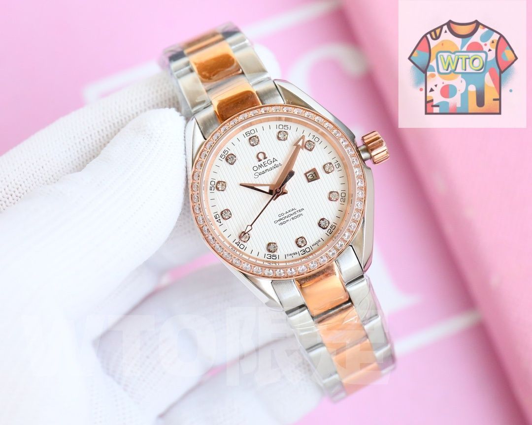 【稼働品】オメガ◆レディースウォッチ　80 今日特価】Omega オメガ シーマスター 新モデル レディース