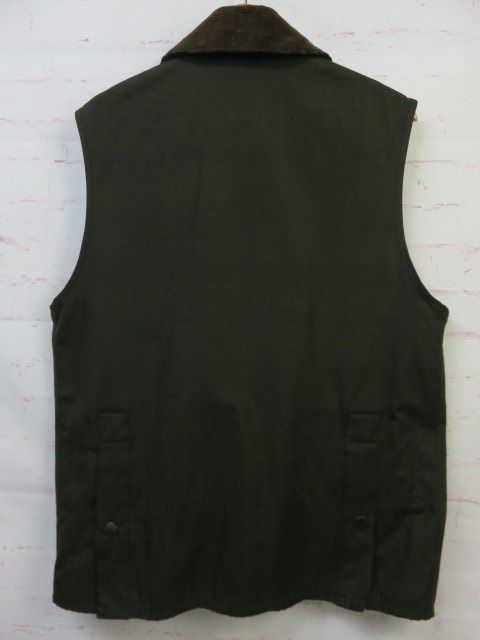 【中古】Barbour ﾊﾞﾌﾞｱｰ ﾍﾞｽﾄ BEDALE VEST 232MGIS002 ｸﾞﾘｰﾝ系 38 991807367