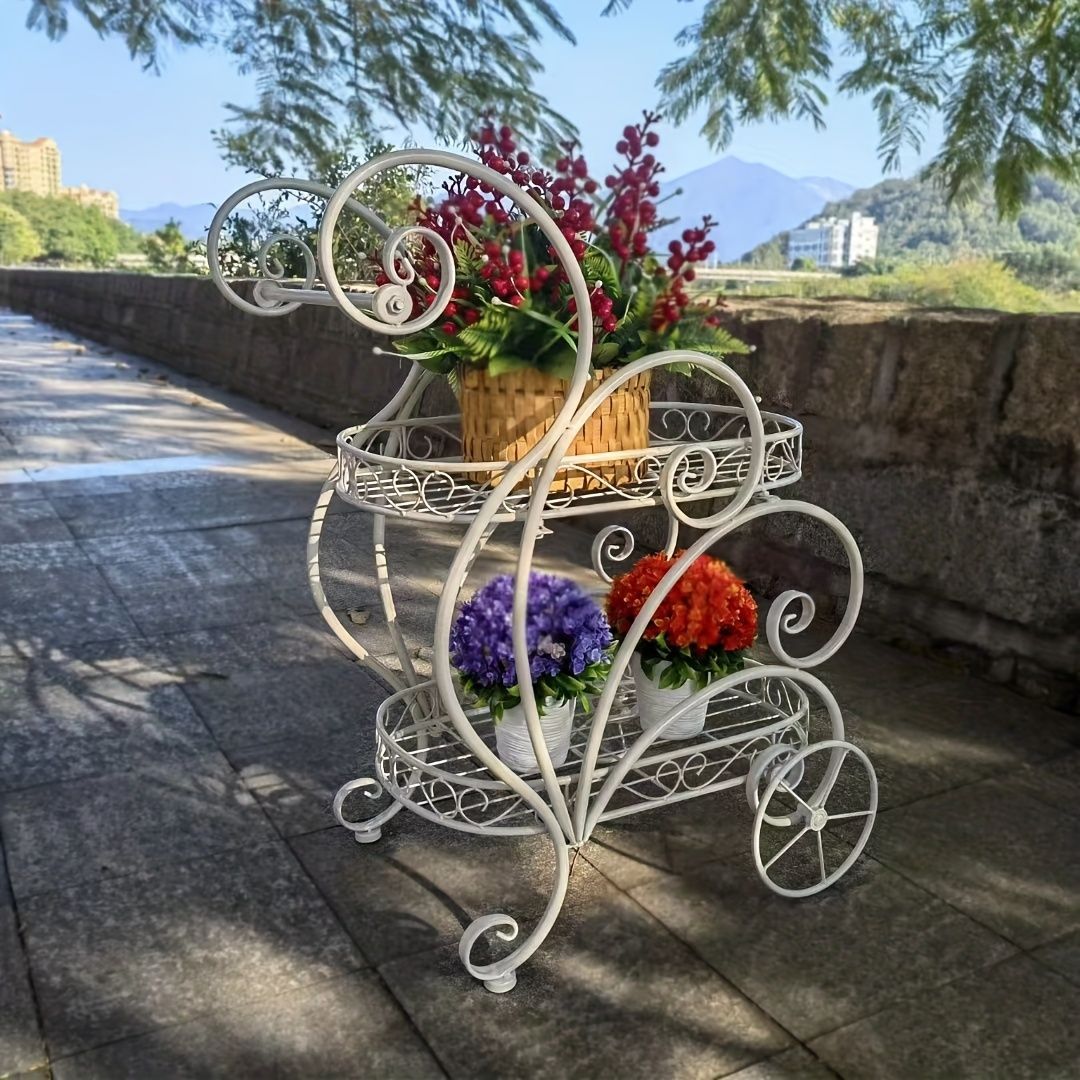 フラワースタンド プランター ポット 自転車モチーフ フラワースタンド プランター ポット 自転車モチーフ