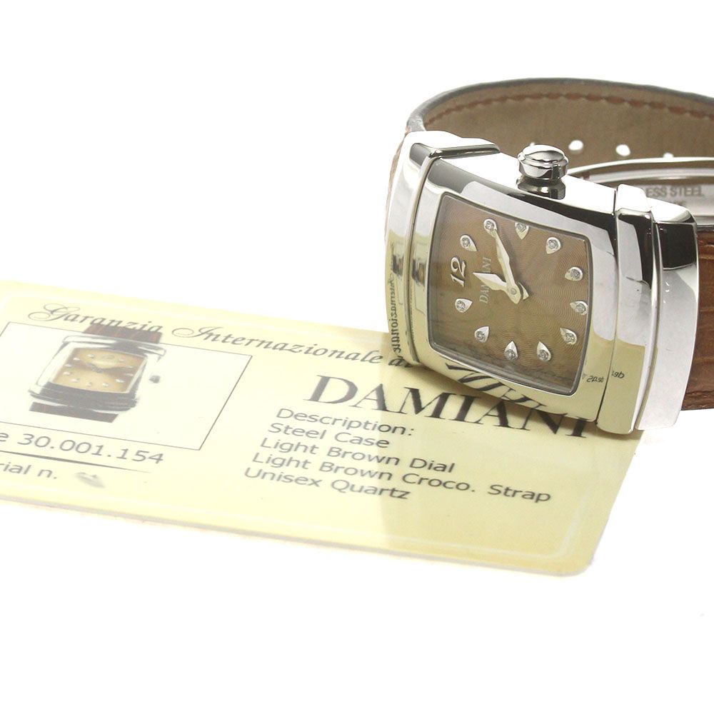 ダミアーニ Damiani エゴ 11Pダイヤ クォーツ メンズ保証書付き_864829 