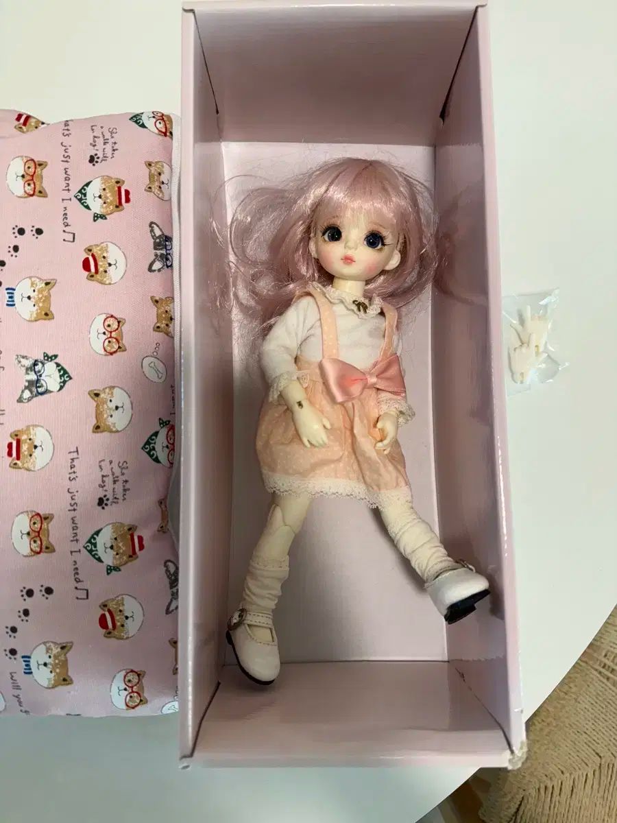 球体関節人形 ピンク かつら 予備 手 PARTS パーツ