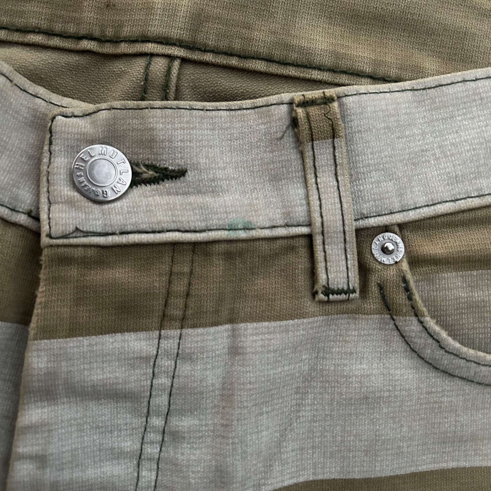HELMUT LANG 90's 名作　アーカイブ　　プリズナー　囚人　パンツ Helmut Lang 1999 Prisoner Border Pant - メルカリ