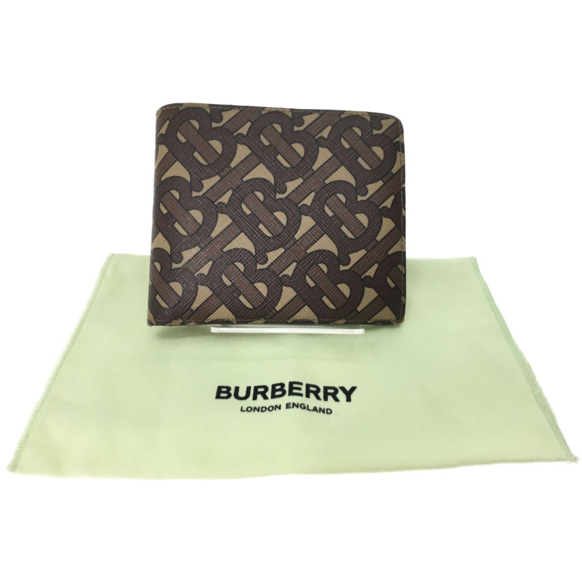 ▽▽BURBERRY バーバリー メンズ 二つ折り財布 MONOGRAM E-CANVAS