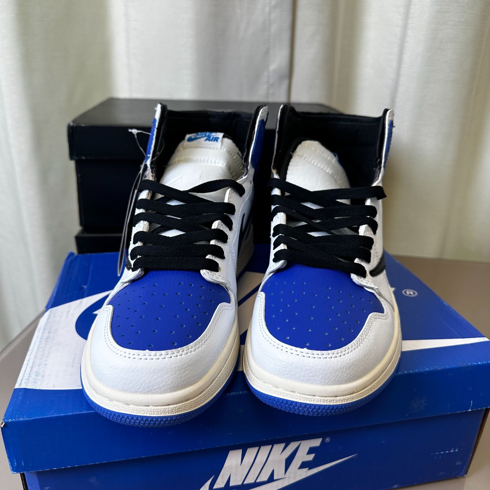 新品 トラヴィス・スコット x フラグメント x エア ジョーダン 1 ハイ OG SP ミリタリー ブルー Travis Scott x Fragment x Air Jordan 1 High OG SP "Military Blue"