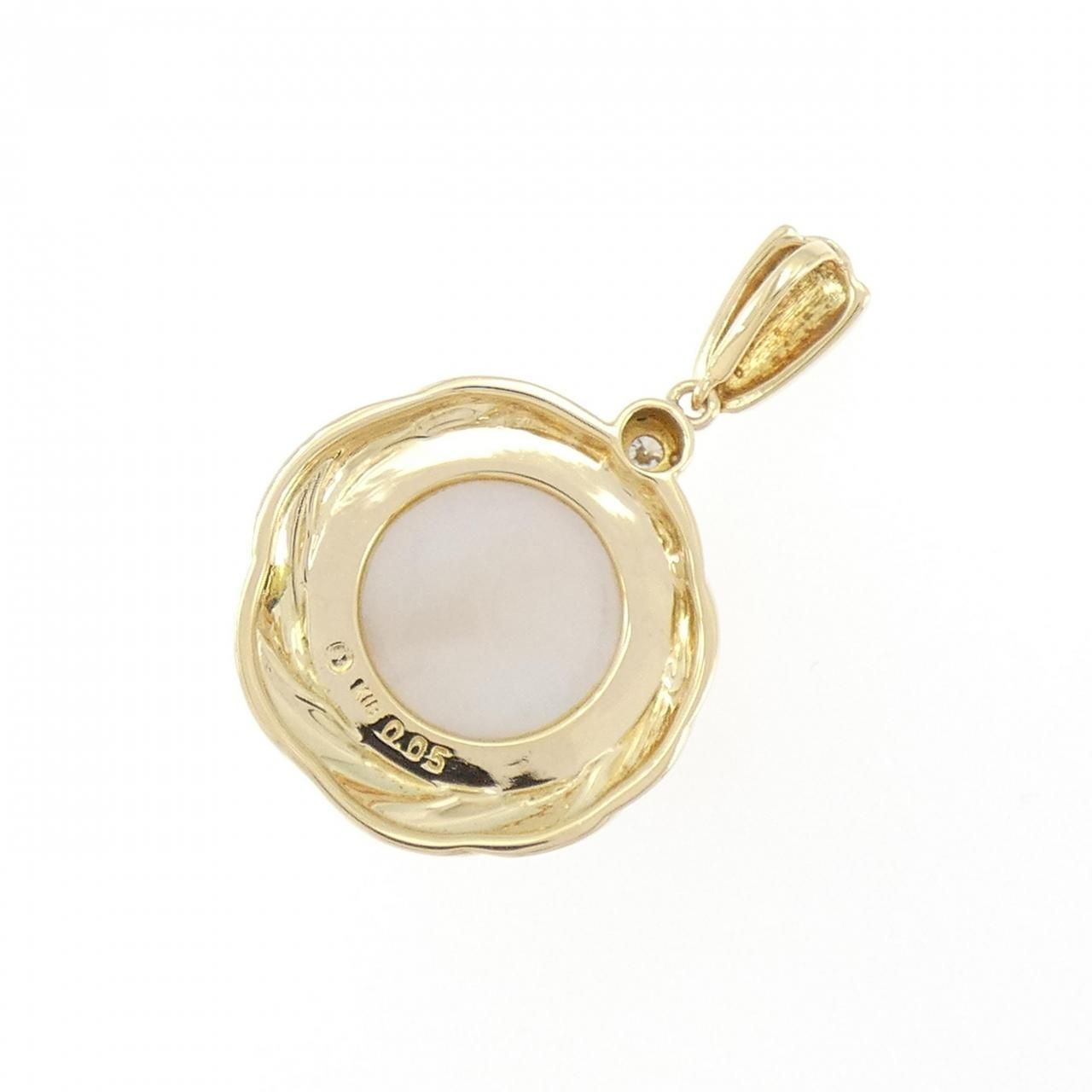 k18 マベパール ペンダントトップ ネックレス トップ 19.5mm 美品 