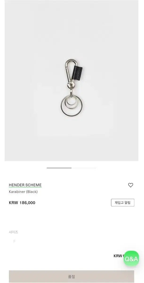 hender scheme カラビナ ブラック キーリング - メルカリ