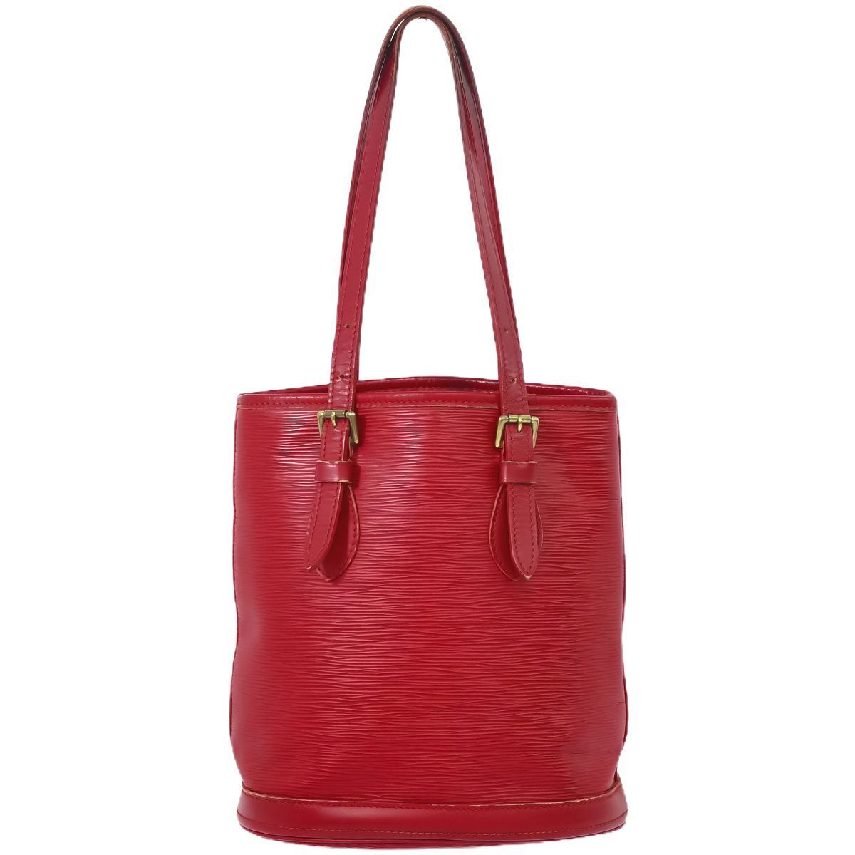 本物 ルイヴィトン LOUIS VUITTON LV プチ バケット PM エピ レザー 