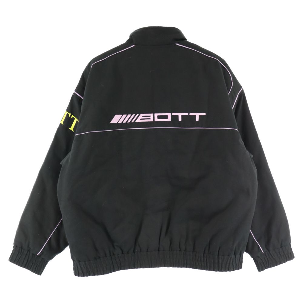 BoTT (ボット) Cotton Racing Jacket ロゴ刺繍ジップアップレーシング
