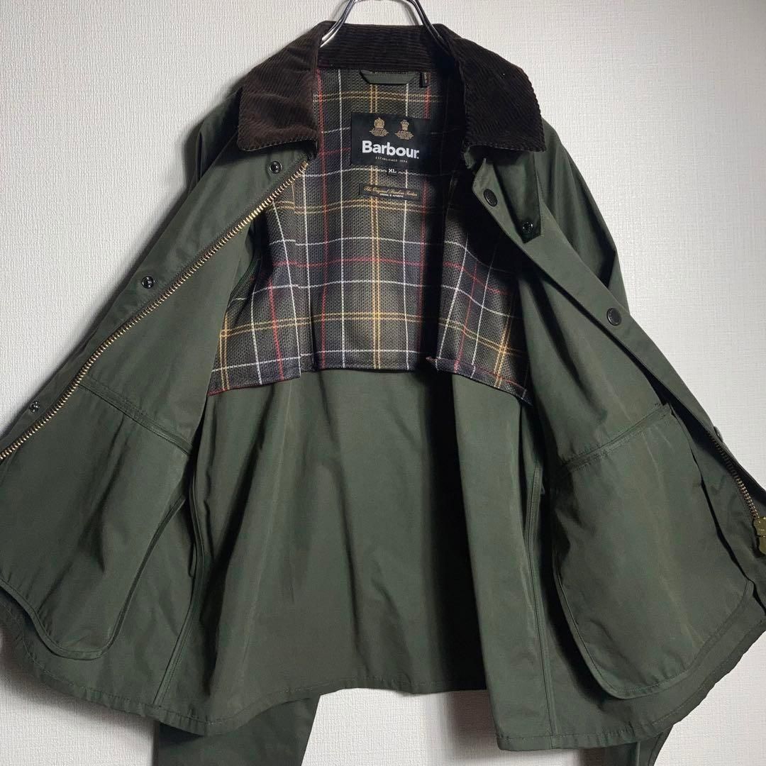 美品】バブアー スペイノンオイルジャケット 襟コーデュロイ