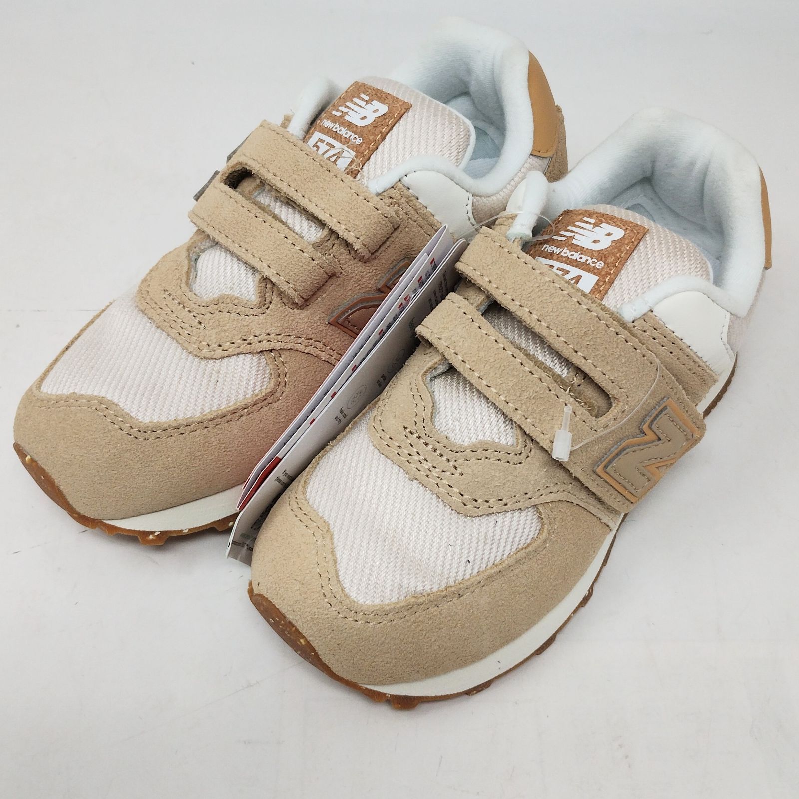 Jメ32【未使用】 18cm new balance PV574 AA1 キャラメル 靴 キッズ