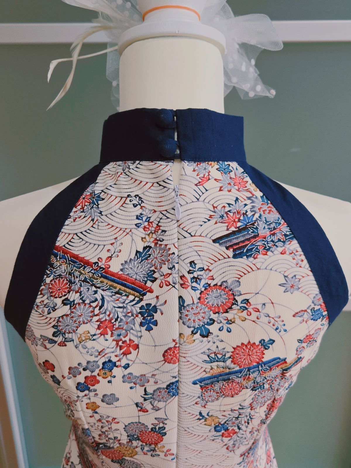 着物リメイク エレガントワンピース