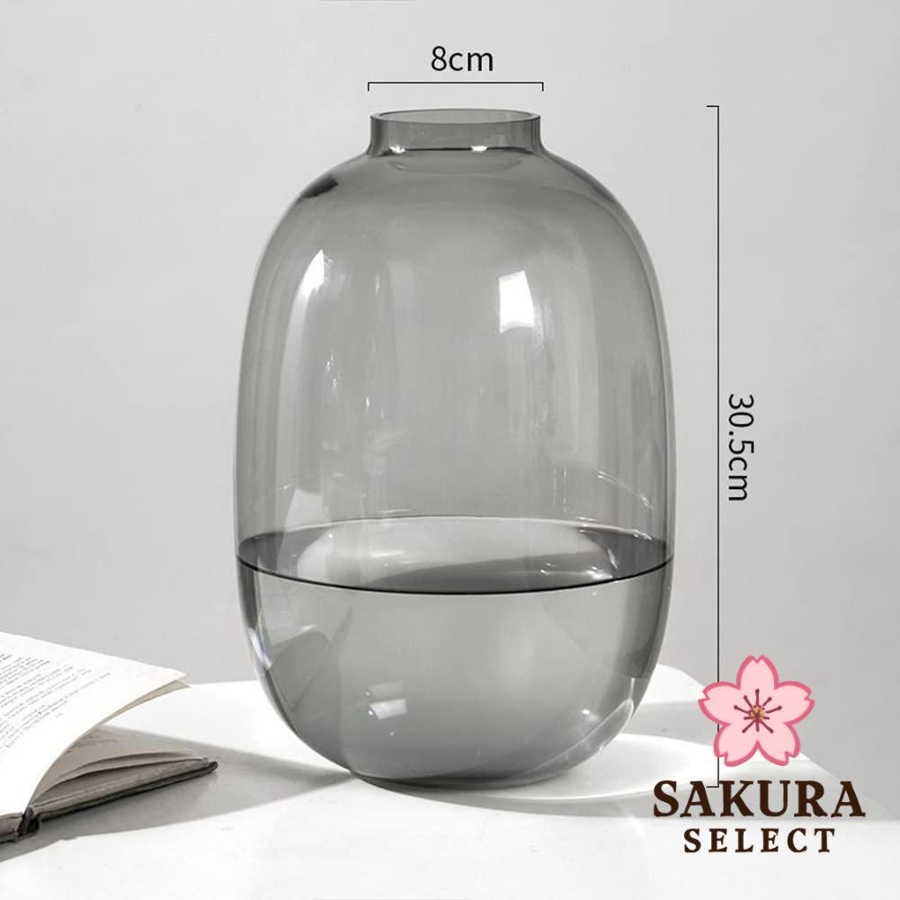 花瓶 ガラス 丸型 INS風 花瓶 大きい シンプル 一輪挿し 透明