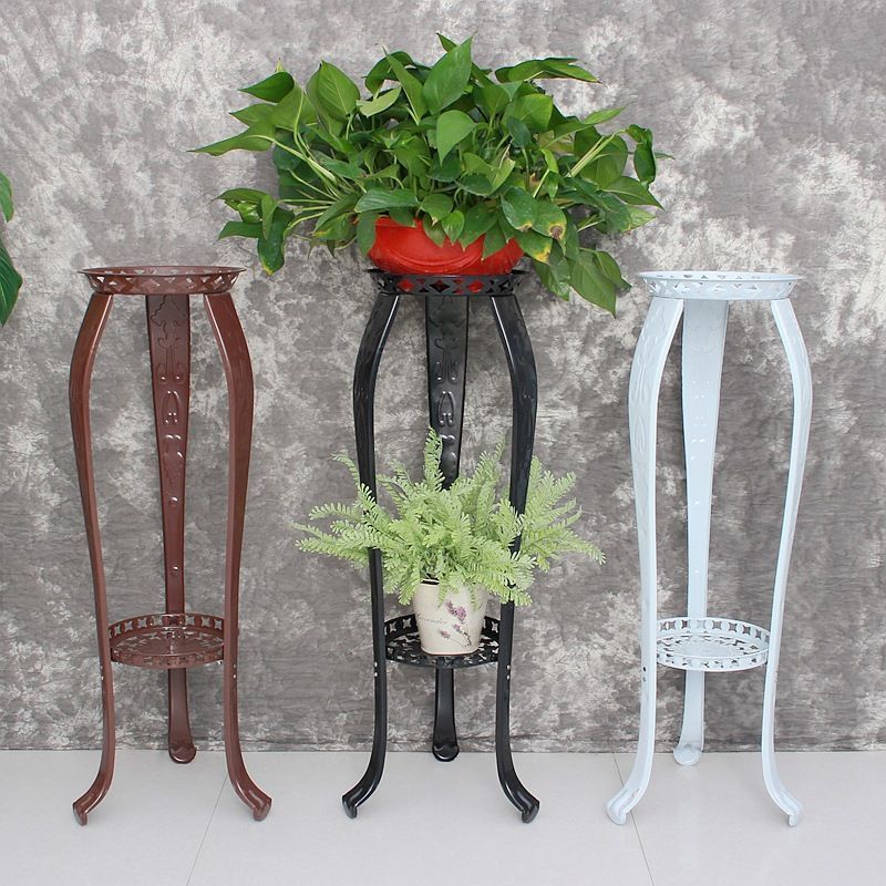 フラワースタンド 透かし彫り デザイン プランタースタンド おしゃれ かわいい ガーデニング 室内 屋外 観葉植物 多肉植物 ホワイト kkk