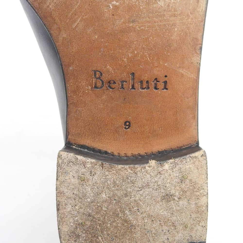 Berluti ベルルッティ Berluti ベルルッティ ラピエセルプリゼ カリグラフィ パティーヌ ホールカットシューズ メンズ ブラック×ネイビー  9 9 - メルカリ