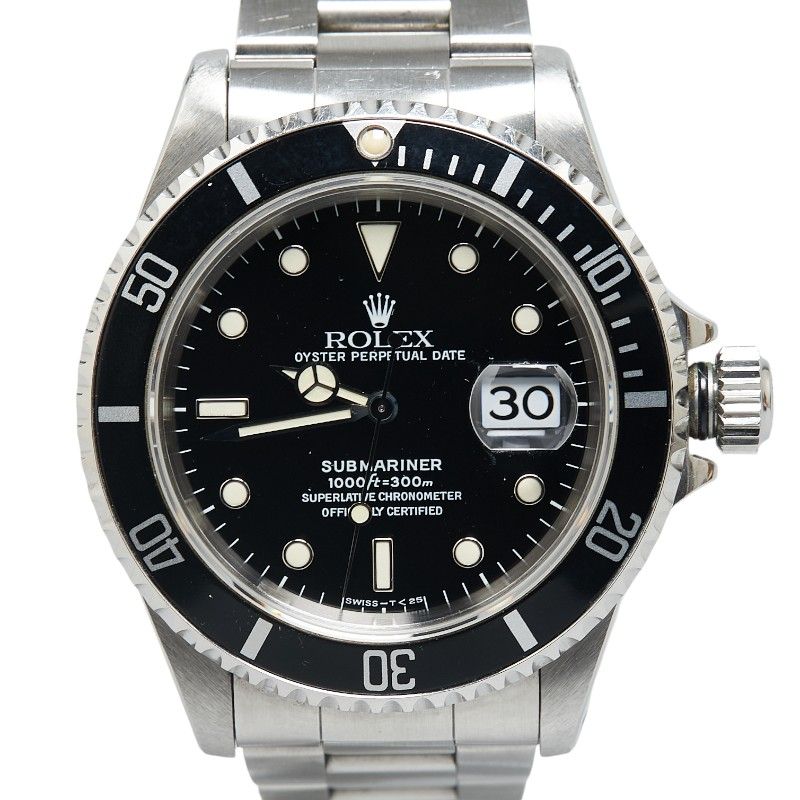 ロレックス サブマリーナ デイト 16610 ステンレススチール メンズ ROLEX【222-71744】