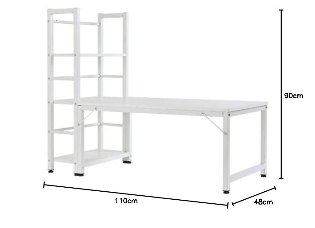 3段シェルフ付 ローデスク