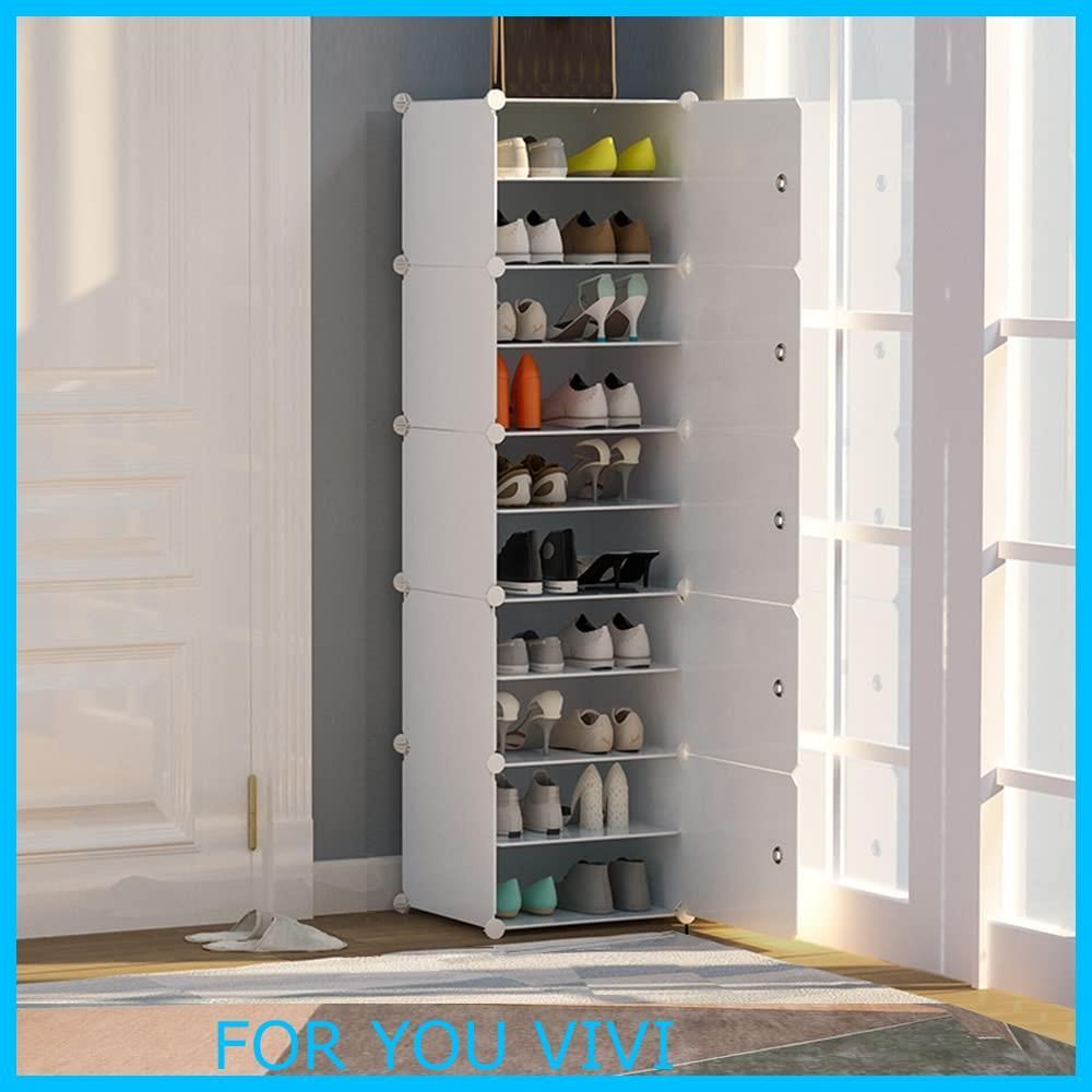 【人気商品】Ahigca下駄箱 シューズボックス 玄関収納 組み立て式 DIY シューズラック 二足入れても余裕 靴箱 靴収納 ブーツラック 耐久性て付き 防塵・防汚・防水 かび対策大容量 おしゃれ