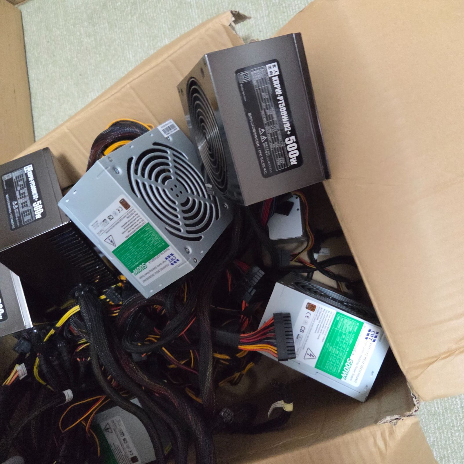 電源ユニット　500w 10個 電源ユニット500w x 10個セット