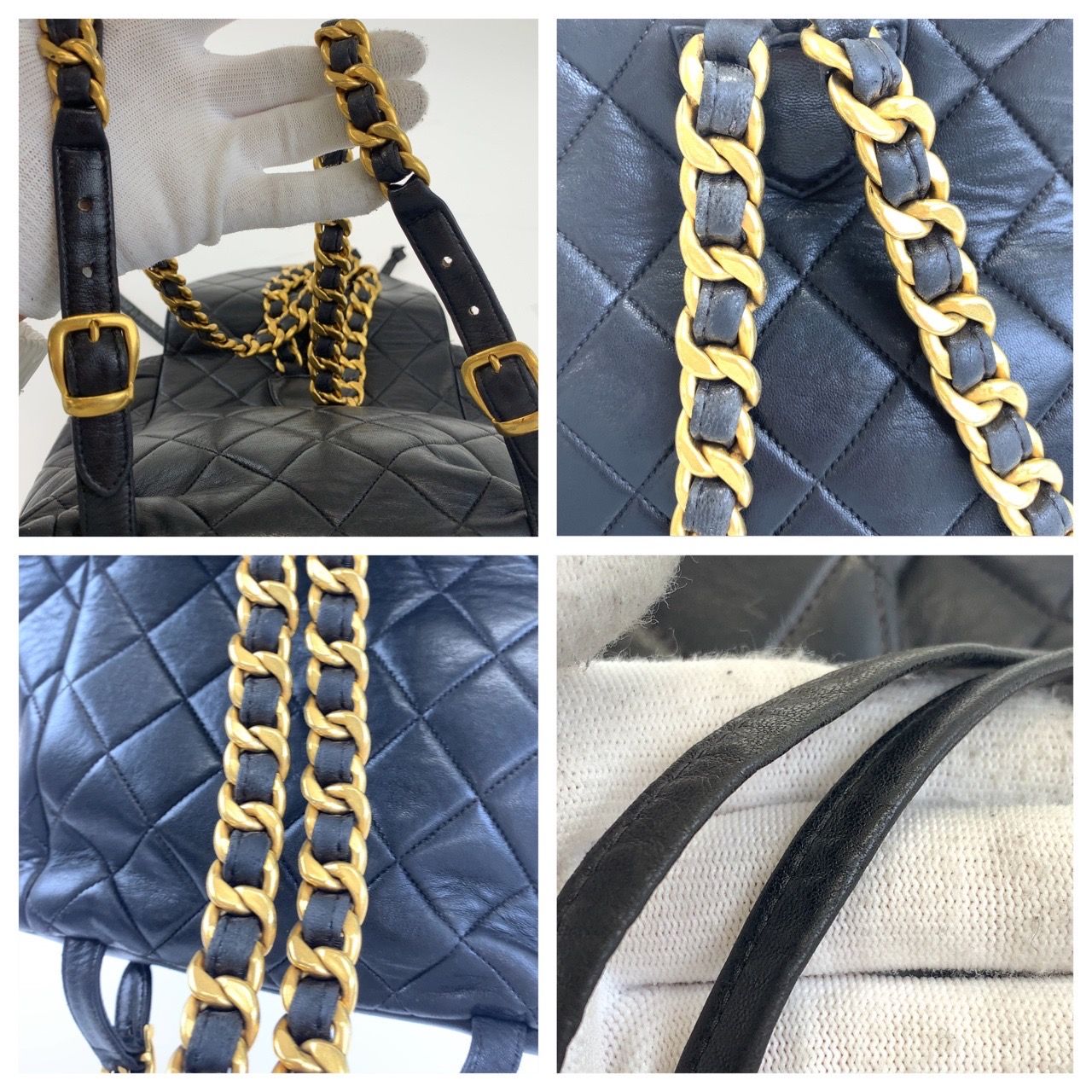 CHANEL シャネル ヴィンテージ マトラッセ ココマーク ラムスキン