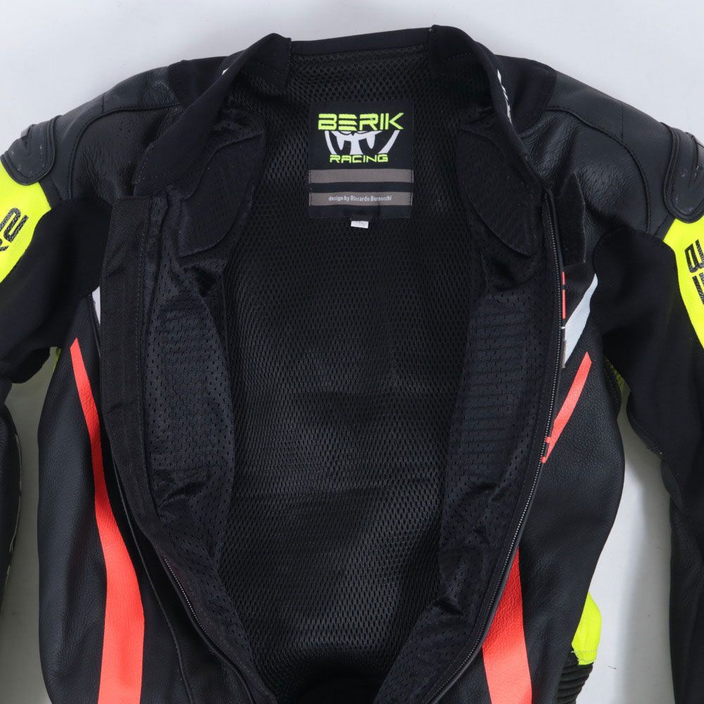 ベリック　ツナギ 返品可◇58◇未使用/最新規格MFJ公認 LS1-171334-N-BK レザー