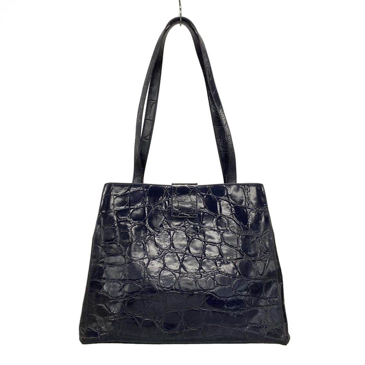 FURLA クロコ型 ショルダーバッグ FURLA(フルラ) ショルダーバッグ - ダークネイビー クロコ型押し