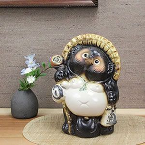 信楽焼 7号狸 置物 信楽焼 7号福狸 縁起物 たぬき タヌキ 置物 狸 開運 商売繁盛