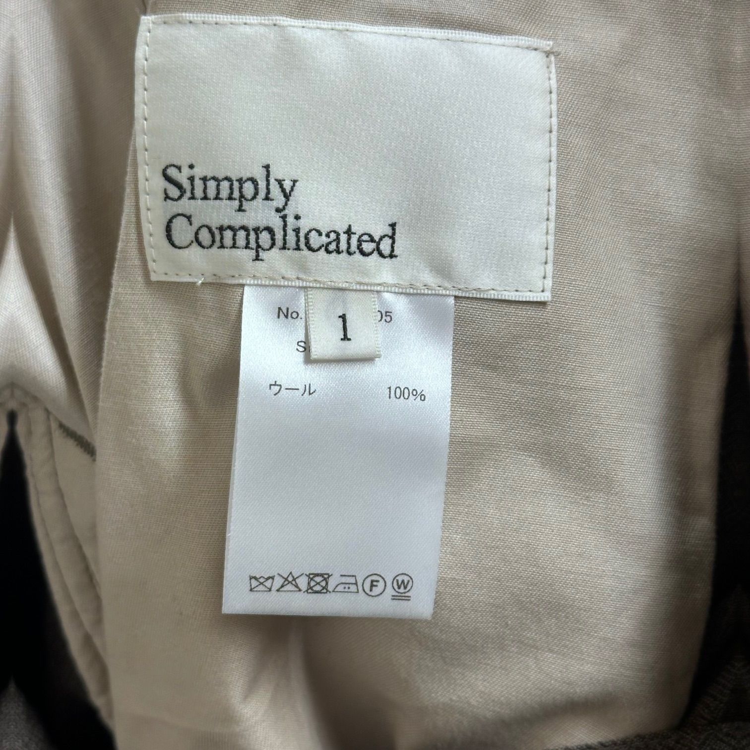 パンツ Simply Complicated LOOSE FIT TROUSERS シンプリーコンプリケイテッド SIMPLYCOMPLICATED LOOSE FIT
