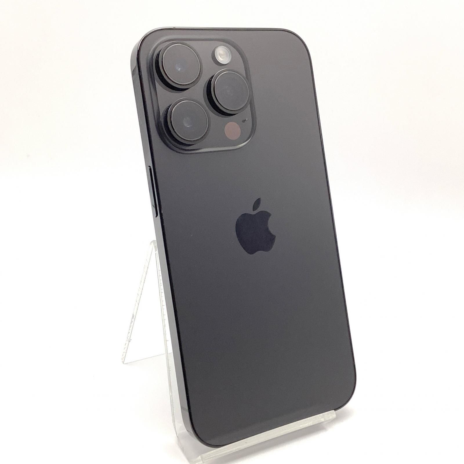 全額返金保証 最速発送 Apple iPhone 14 Pro 128GB スペースブラック Softbank SIMフリー 白ロム 動作 済 85%