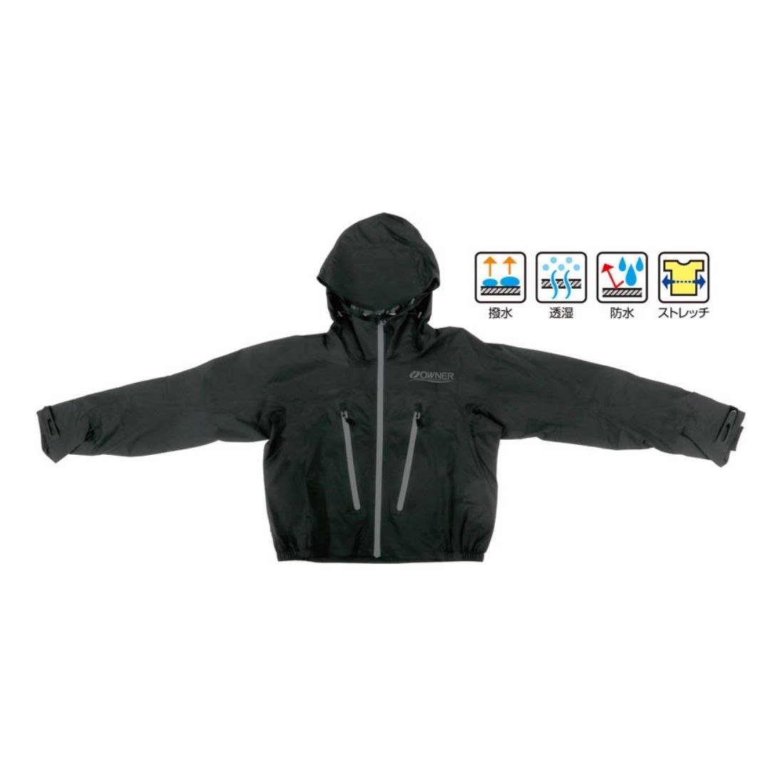 OWNER　ショート　ジャケット クルーネックショート丈ジャケット【ウォッシャブル】【ストレッチ