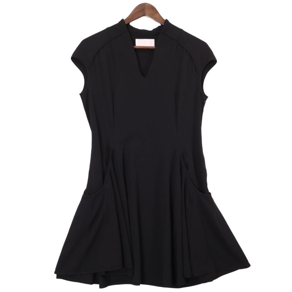 マメクロゴウチ 17SS ノースリーブ ワンピース ドレス ハーフ  