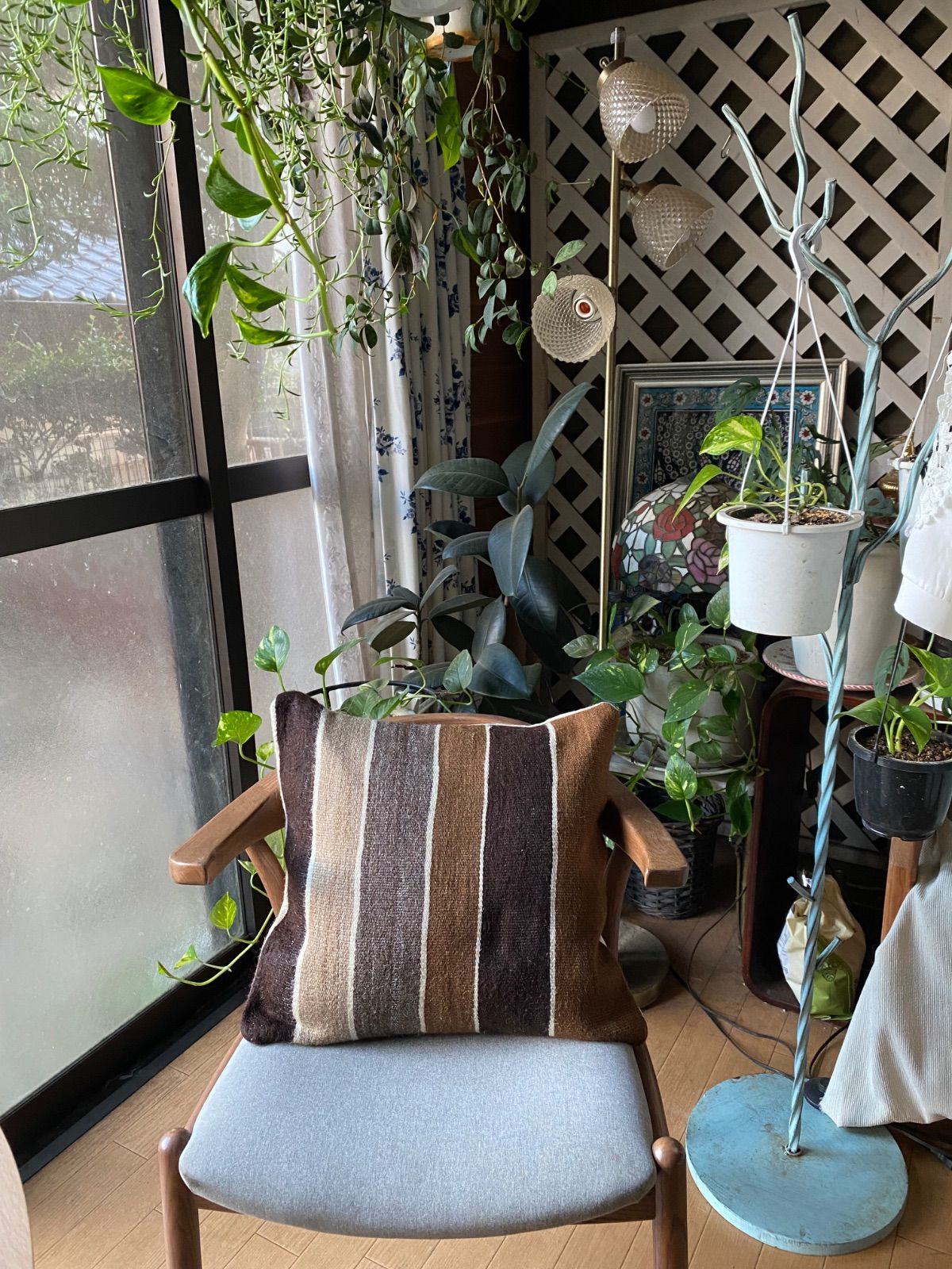 ハンドメイド クッシヨンカバー 2点セット