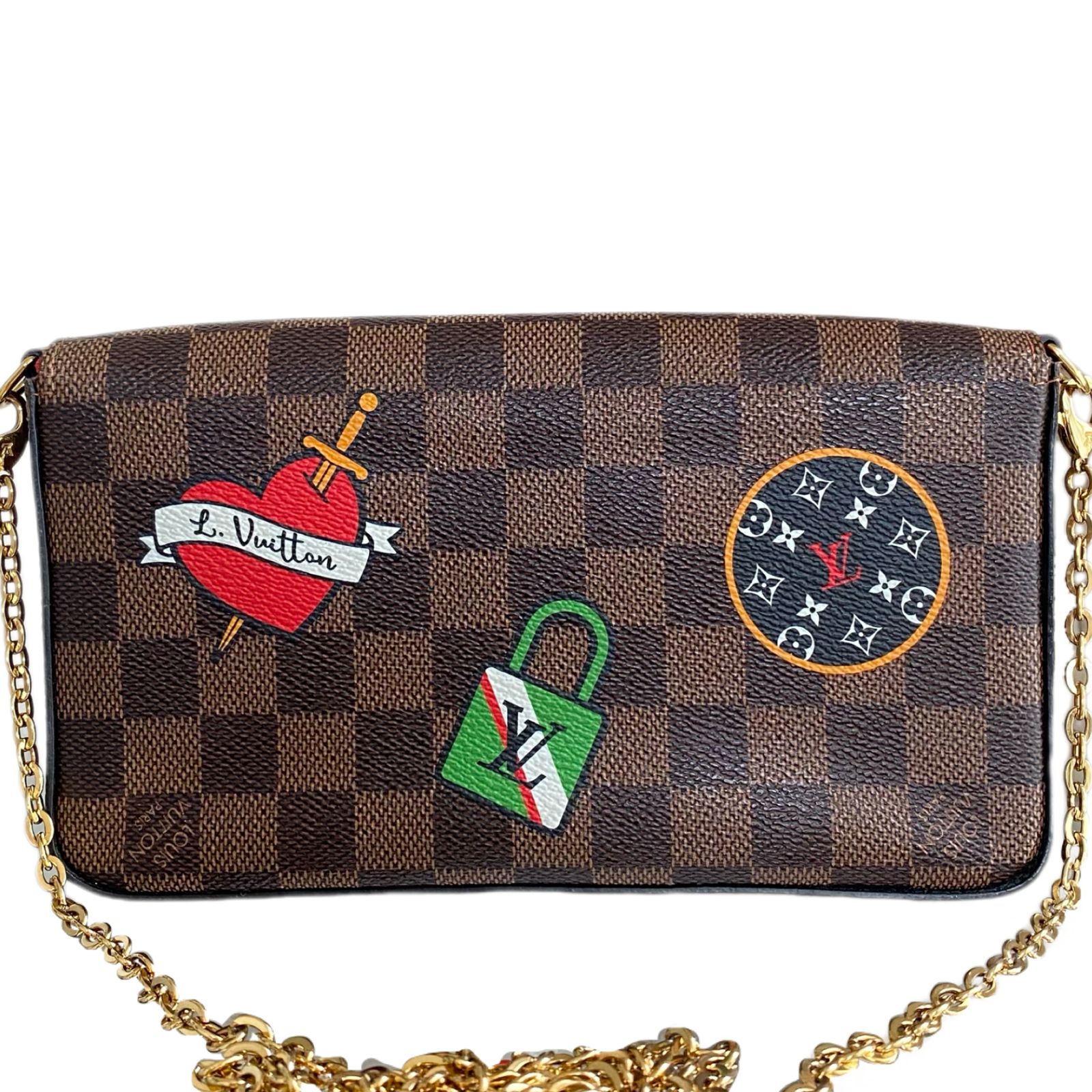 ルイ・ヴィトン ダミエ ポシェットフェリシーGM ショルダー チェーンウォレット ルイ・ヴィトン ダミエ ポシェットフェリシーGM ショルダー チェーン