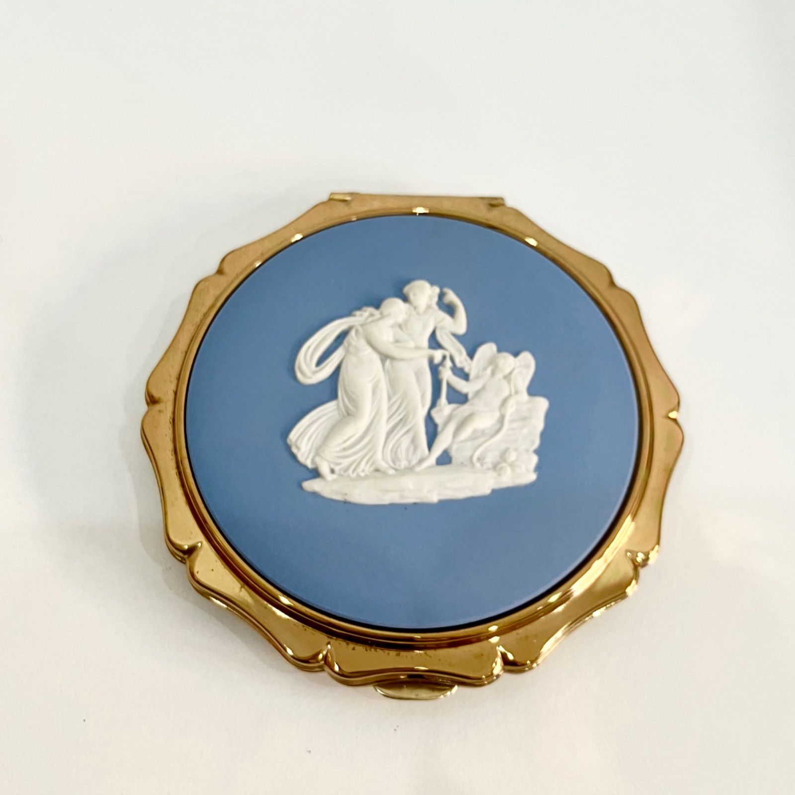 アンティーク ウェッジウッド ストラットン コンパクト ウェッジウッド&ストラットン☆Wedgwood Stratton☆コンパクト