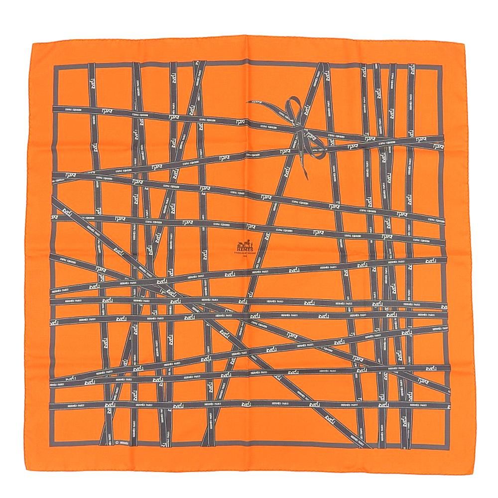 エルメス　スカーフ90 スムーズカレ　レア品❣️「ボルデュック」柄 箱付超美品 エルメス HERMES 2018年 カレ90 スカーフ メンズ
