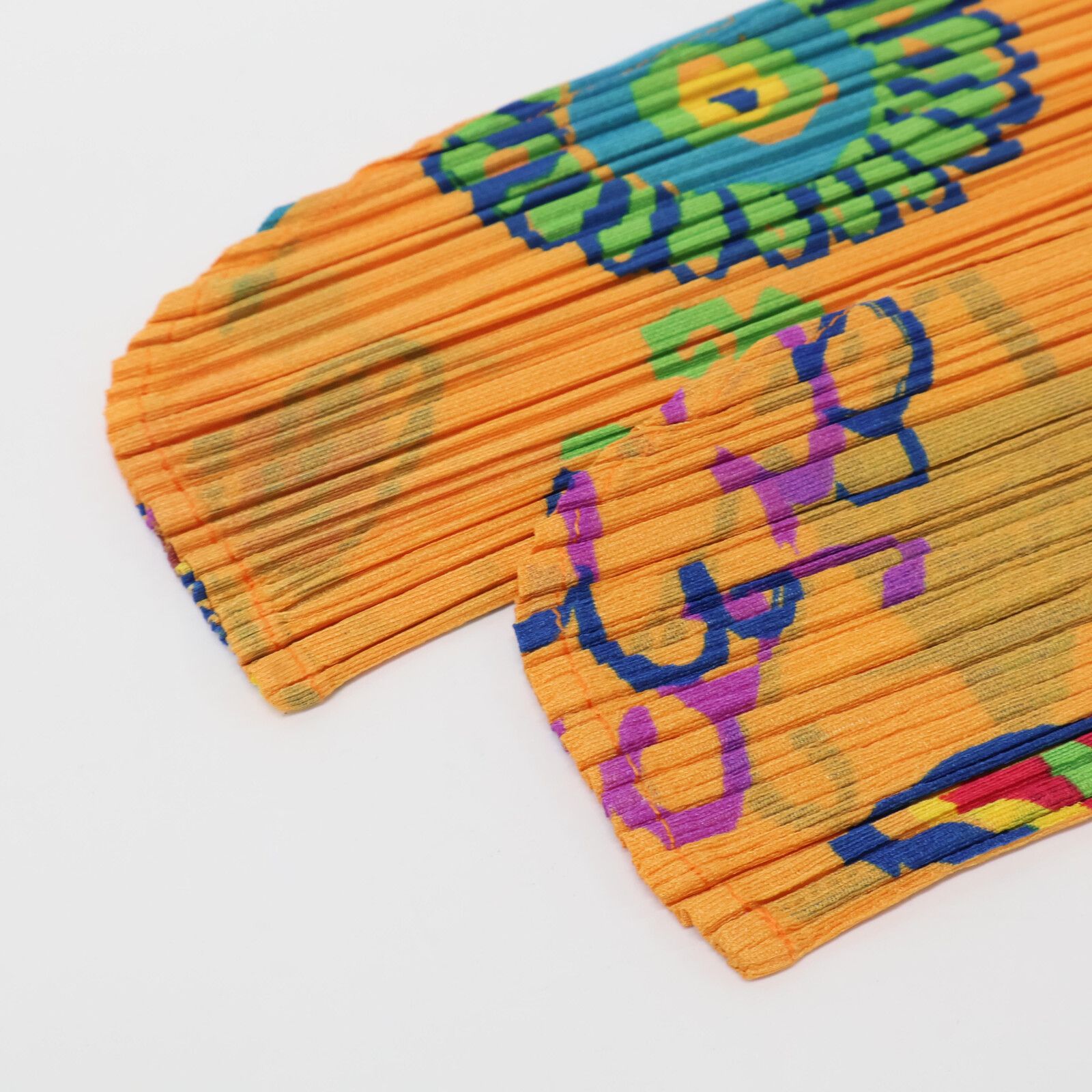 PLEATS PLEASE プリーツプリーズ PP61-JJ842 ｵﾚﾝｼﾞ ﾌﾟﾘｰﾂ ﾌﾟﾘﾝﾄ ｼｬﾂ 3  