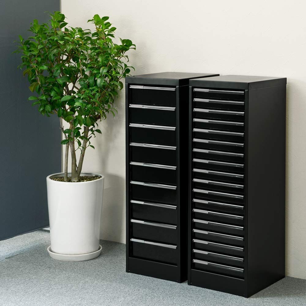 数量 深9段 A4 トレータイプ アバンテV2フロアケース マットブラック ナカバヤシ AF-M9マットブラック