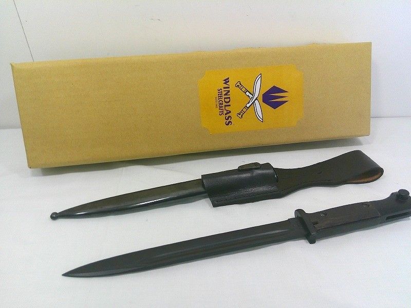s25g-a471x WINDLASS STEEL CRAFTS K-98 ﾏｳｻﾞｰ ﾊﾞｲﾖﾈｯﾄ ﾌﾞﾗｯｸ 803314|B 皮剣差付 銃剣 ﾚﾌﾟﾘｶ
