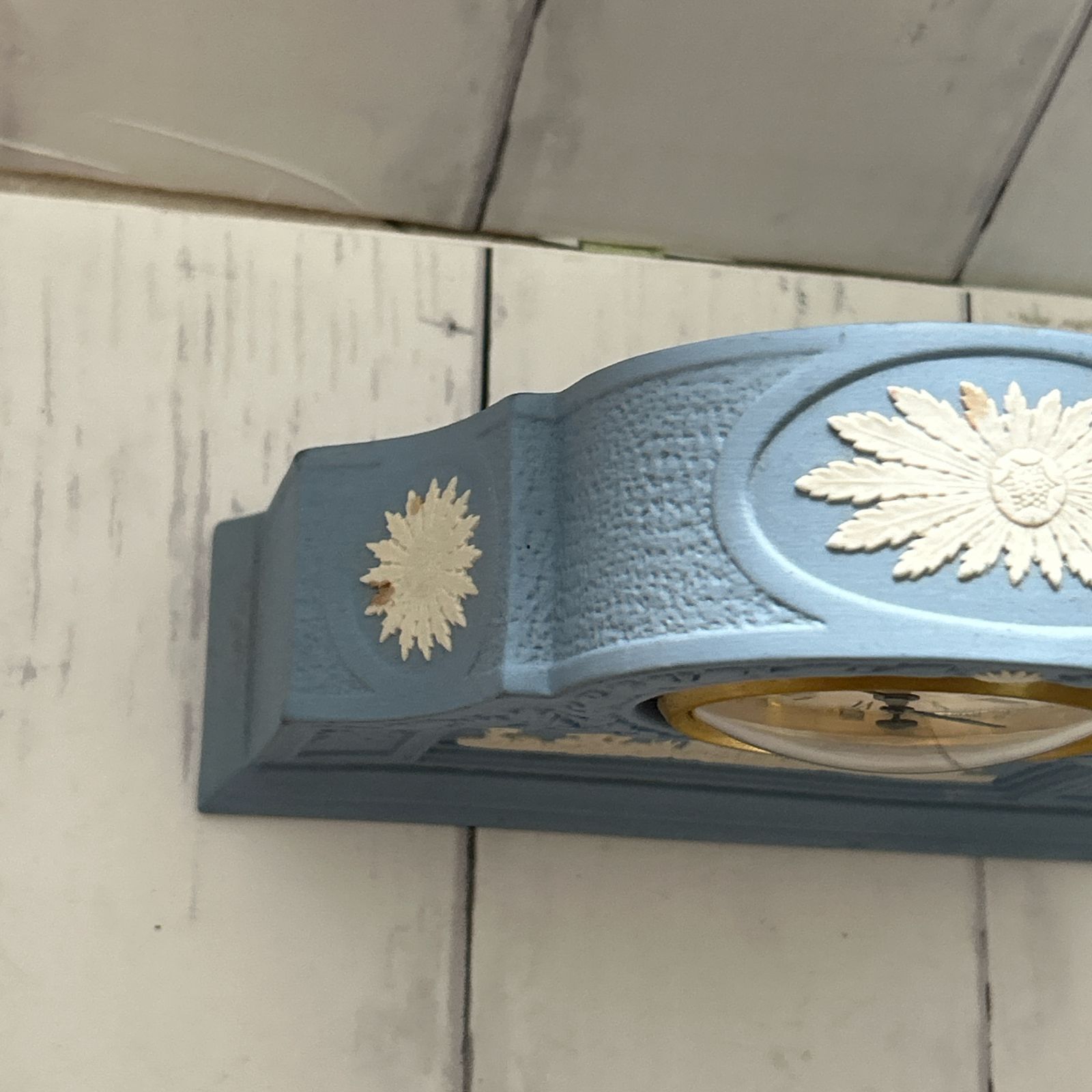 置時計 ウエッジウッド ジャスパーウェア ペールブルー ファイン