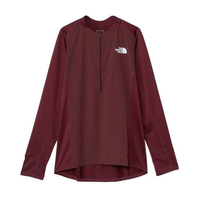 THE NORTH FACE ザノースフェイス 長袖Tシャツ L|S Hybrid Dry Dot Light Crew NT62571 メンズ スマック ロングスリーブ ハイブリッド ドライドットライトクルー トレイルランニング トレラン マラソン
