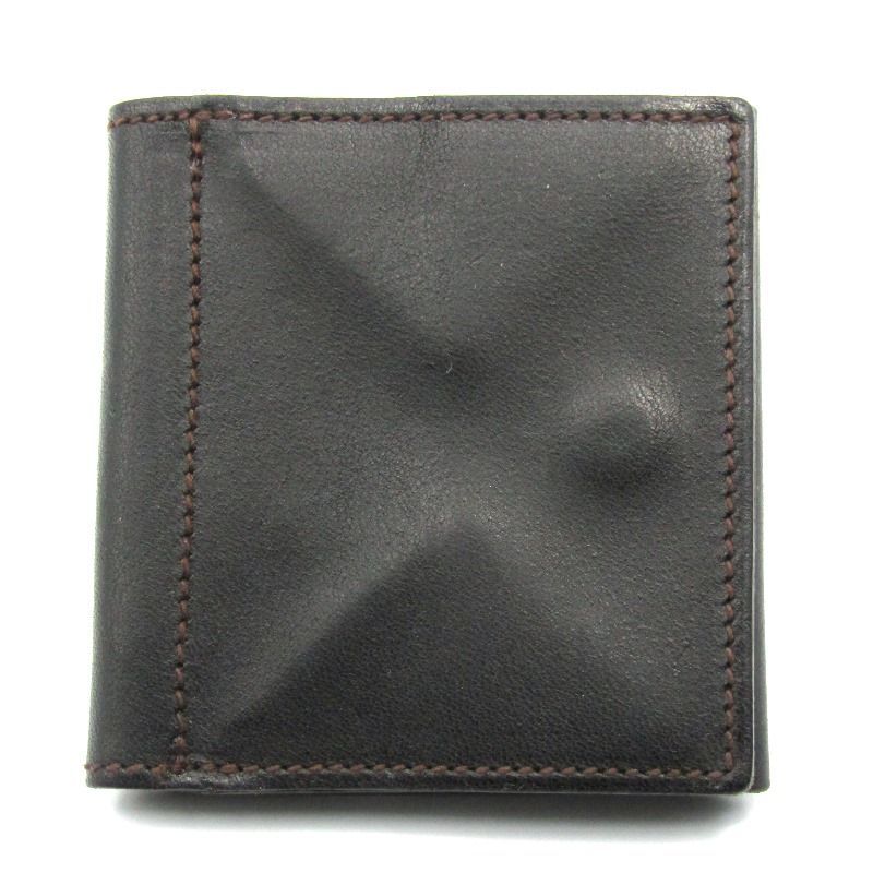 ARTS&CRAFTS アーツアンドクラフツ 二つ折り財布 ELBAMATT TRIFOLD WALLET バケッタレザー ELBAMATT テンペスティ社 ネイビー  24003294