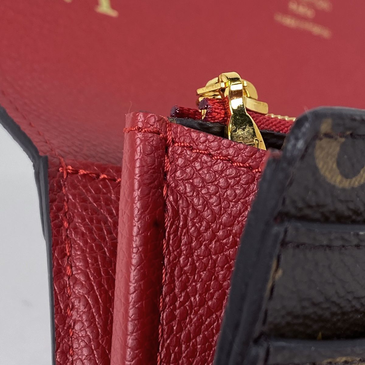 ルイヴィトン ポルトフォイユ・パラス 長財布 ブラウン レッド 【中古】 ルイヴィトン ポルトフォイユ・パラス 長財布 ブラウン レッド 【中古】